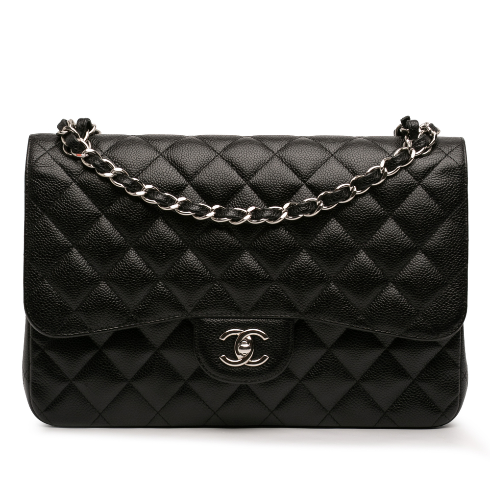 Pre-Loved Chanel Jumbo Classic Caviar Double Flap